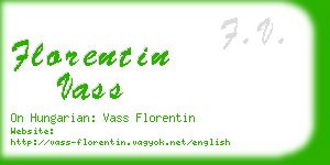 florentin vass business card